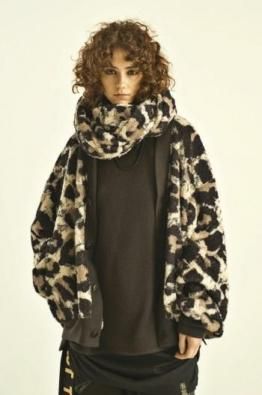 beauty:beast Large leopard fleece cardigan