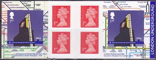 イギリスの切手・2013年・ロンドンの地下鉄と女王（セルフ糊）