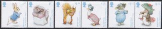 イギリスの切手・2016年・ビアトリクス・ポター・生誕150年（6）