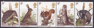 イギリスの切手・野生の動物・１９７７（５）