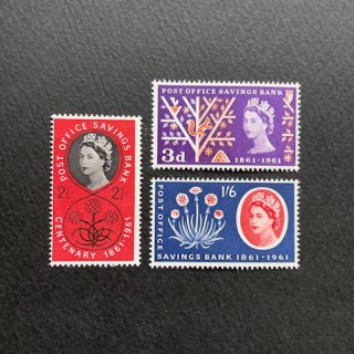 イギリスの切手・1961年・郵便貯金銀行100年（3）