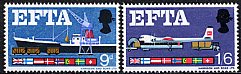 イギリスの切手・ＥＦＴＡ・１９６７（２）