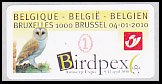 ベルギー・自動化切手・バードペックス・２０１０（セルフ糊）
