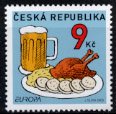 チェコの切手・ヨーロッパ・食・２００５