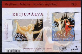 フィンランドの切手・北欧神話・小型シート・２００６
