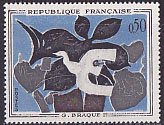 フランスの切手・1961年・ジョルジュ・ブラック