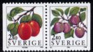 スウェーデンの切手・プラム・１９９４（２）