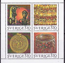 スウェーデンの切手・1995年・古代の宝物（4）
