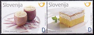 スロベニアの切手・美食・２０１１（２）