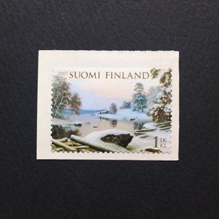 フィンランドの切手・2007年・雪景色（セルフ糊）