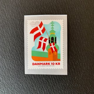 デンマークの切手・国旗８００年・２０１９