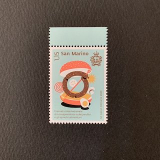 サンマリノの切手・食品のロスと廃棄・国際デー・２０２０