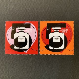 フランスの切手・2021年・バレンタイン・シャネルNo5（２）