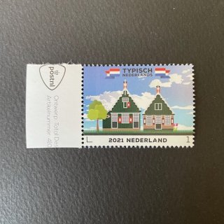 オランダの切手・オランダの木道家屋・２０２１