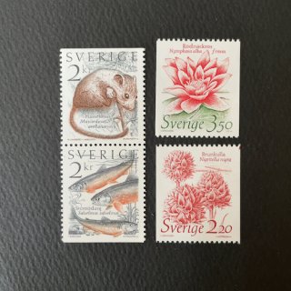 スウェーデンの切手・自然・１９８５（４）