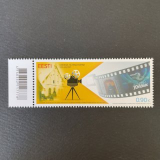 エストニアの切手・映画上映１２５年・２０２１