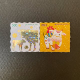 韓国の切手・年賀丑・２０２０（２）