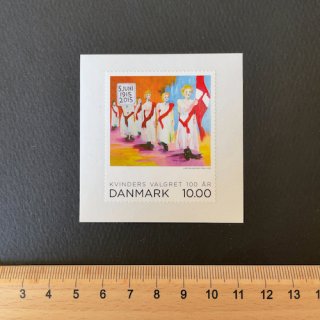 デンマークの切手・女性参政権・２０２１（セルフ糊）