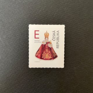 チェコの切手・プラハの幼子イエス像・２０２１（セルフ糊）