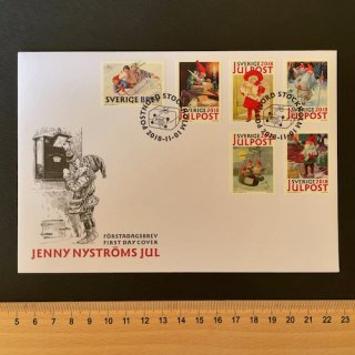 スウェーデンの切手・クリスマスFDC・２０１８