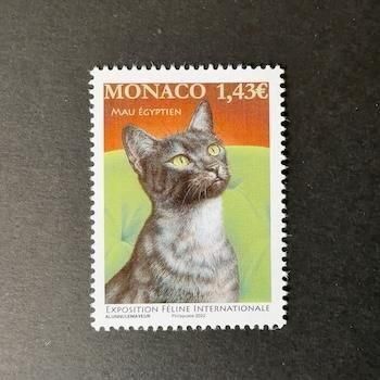 モナコの切手・2022年・国際キャットショウ