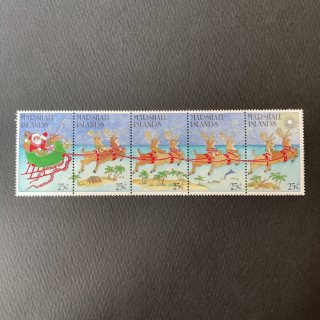 マーシャルアイランドの切手・クリスマス・サンタクロース（5）