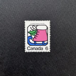カナダの切手・1973年・クリスマスからスケートくつ1枚