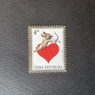 チェコの切手・1998年・ハートとキューピッド
