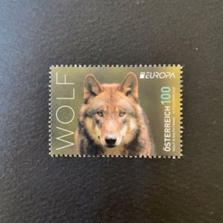 オーストリアの切手・2021年・ヨーロッパ・オオカミ
