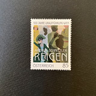 オーストリアの切手・2021年・アルトゥル・シュニッツラー「ダンス」100年