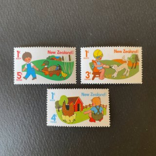 ニュージーランドの切手・1975年・子どもの健康（3）