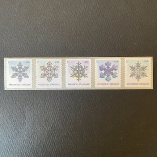 USAの切手・2013年・雪の結晶（5）セルフ糊