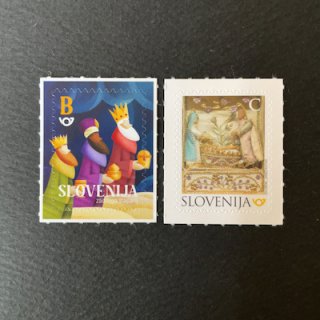 スロベニアの切手・2022年・クリスマス（2）セルフ糊