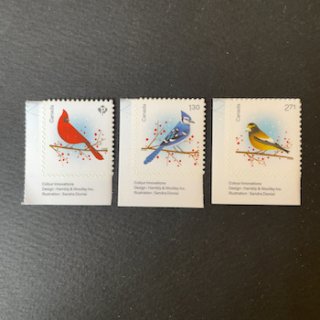 カナダの切手・2022年・クリスマス・鳥・セルフ糊（3）