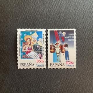 28223現品限り 外国切手未使用 スペイン発行切手の日3種揃 限定版
