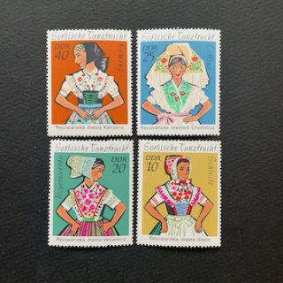 東ドイツの切手・1971年・民族衣装（4）