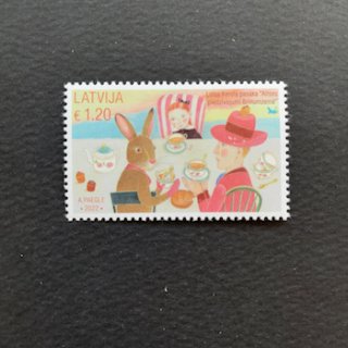 ラトビアの切手・2022年・不思議の国のアリス
