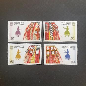 ツバルの切手・1989年・民族衣装（4）
