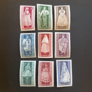 ハンガリーの切手・1963年・民族衣装（9）