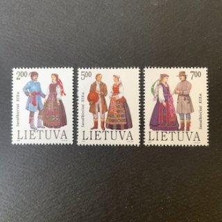 リトアニアの切手・1992年・民族衣装（3）