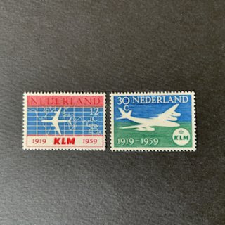 オランダの切手・1959年・KLMオランダ航空40年（2）