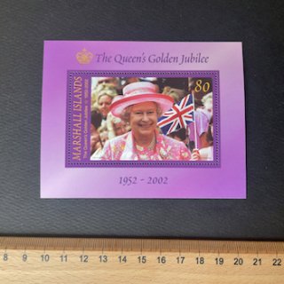 マーシャルの切手・2002年・エリザベス女王即位50年・小型シート