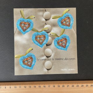 フランスの切手・2001年・バレンタイン・ラクロワ・小型シート