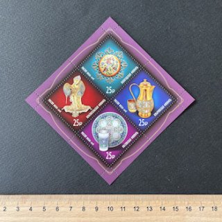 ロシアの切手・2018年・エナメル工芸品・小型シート