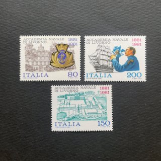 イタリアの切手・1981年・リボルノ海軍士官学校100年（3）