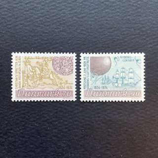 デンマークの切手・1974年・郵便ルート350年（2）スラニア