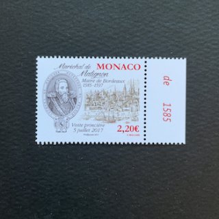 モナコの切手・2017年・マティニョン・ボルドー市長