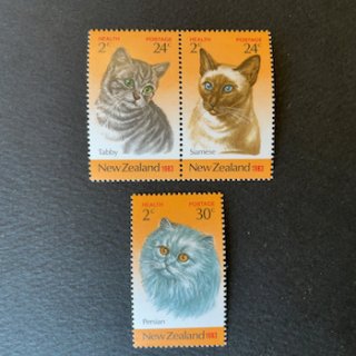 ニュージーランドの切手・1983年・ネコ（3）