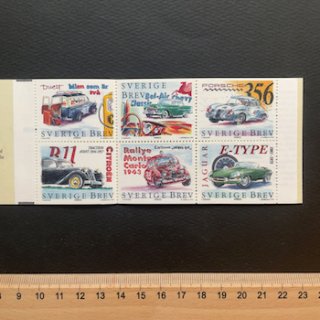 スウェーデンの切手・1997年・クラッシックカー・切手帳