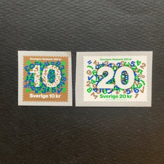 スウェーデンの切手・2018年・国立銀行350年（2）セルフ糊